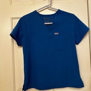 Figs royal blue xxs V-Neck Scrub Top